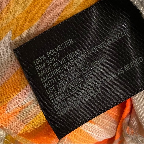 WORTHINGTON  | BRIGHT CHEVRON RUFFLE TANK TOP  SZ L - Picture 15 of 15